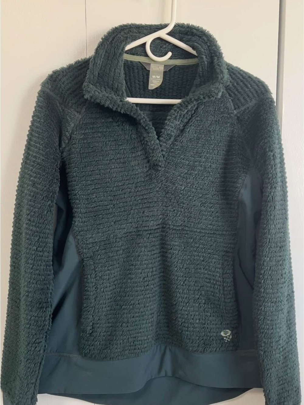 Outdoor Voices Forest Green Fleece Pullover Sweater